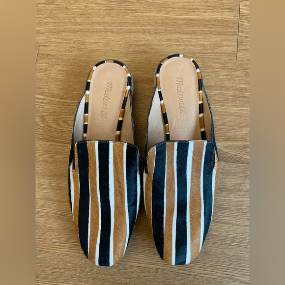 Madewell Willa loafer striped mule - Picture 3 of 5